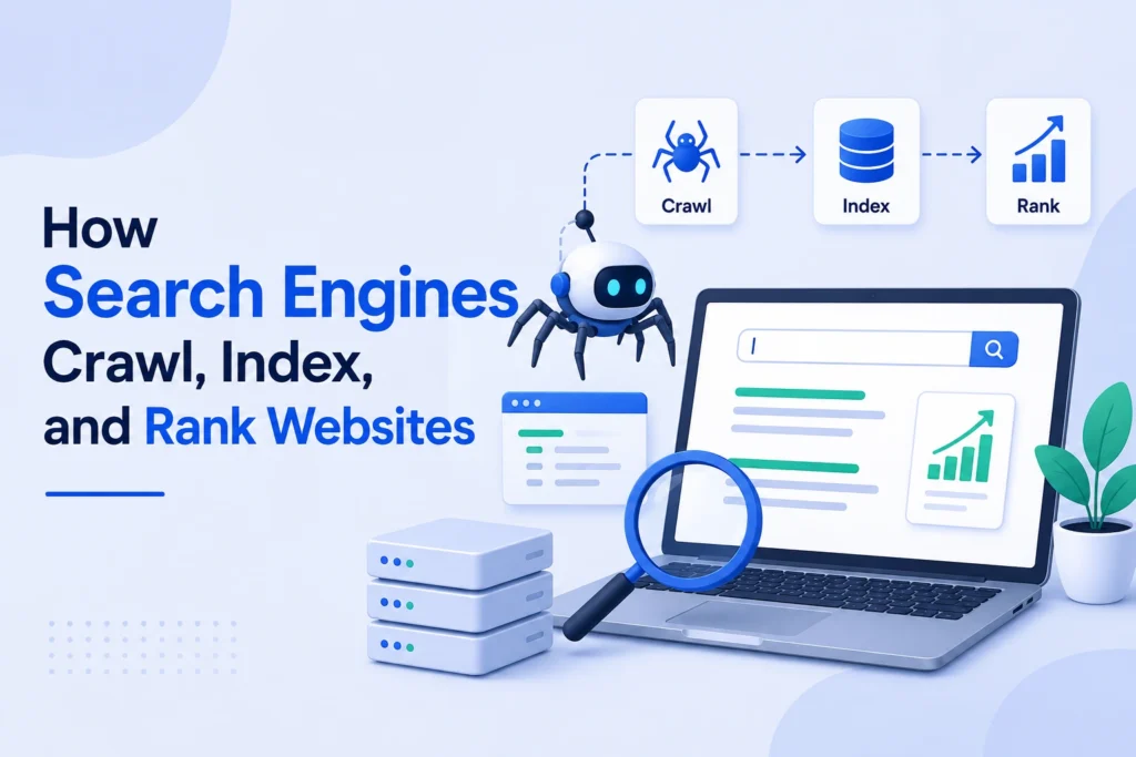 How Search Engines Crawl, Index, and Rank Websites